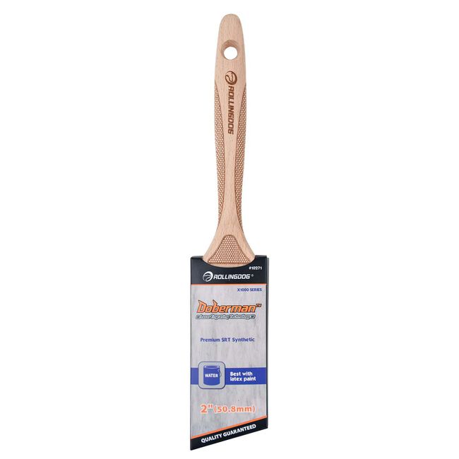 Doberman 2" Angled Paint Brush w/Beechwood Handle